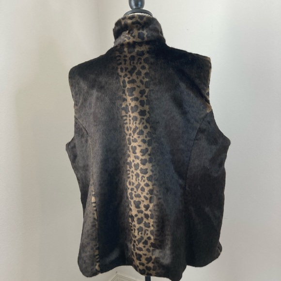 Charter Club women’s faux fur vest Sz 3X - Picture 2 of 12